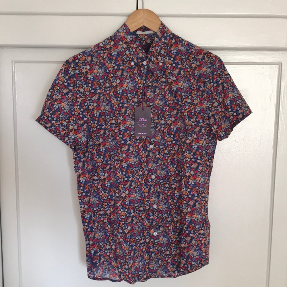 J. Crew Slim short sleeve shirt Liberty Floral